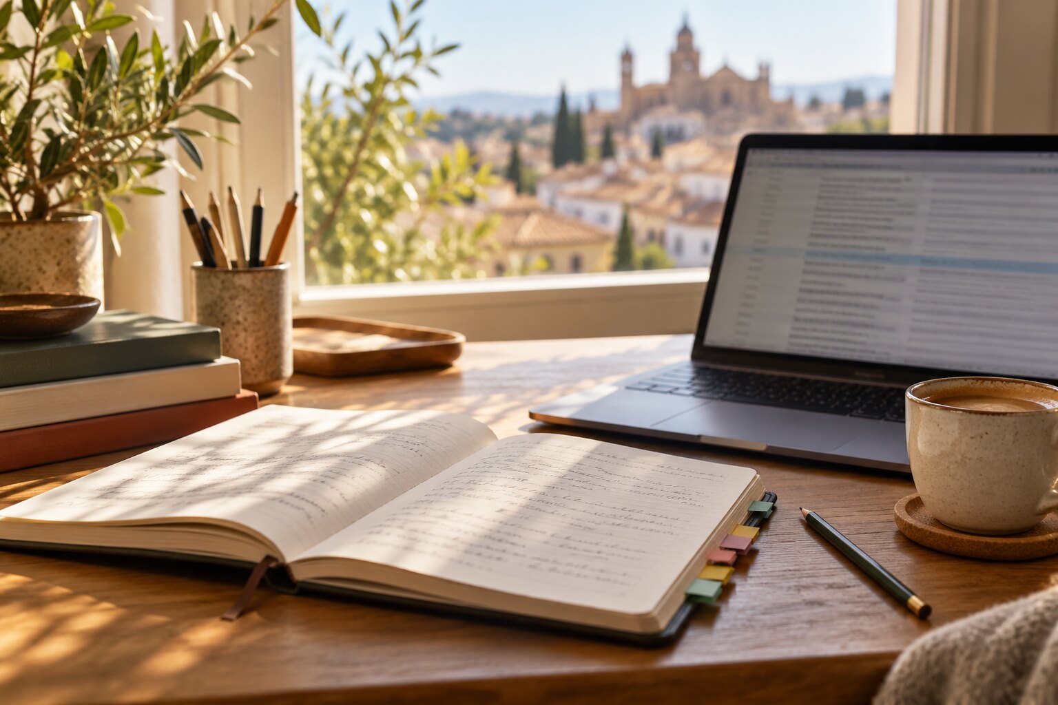 Linguistic research workspace showing concordance queries, grammatical reference manuals, and regional data tables.